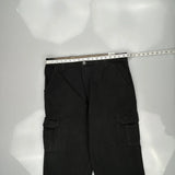 Unbranded Cargo Trousers - 36W 30L Black Cotton