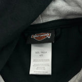 Age 4-5 Harley Davidson Graphic Hoodie - Small Black Cotton Blend