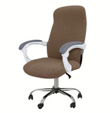 Anyseat Coffee Office Chair Cover – Waterproof Stretchable Spandex Jacquard Slipcover, Anti‑Dirt Protection