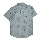 Levis Short Sleeve Shirt - Small Blue Cotton