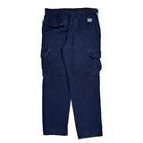 Tyndale Cargo Pants - 33W 31L Blue Cotton