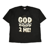 Religious Hanes Single Stitch T-Shirt - 3XL Black Cotton