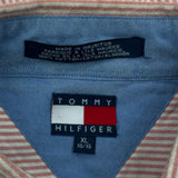 Tommy Hilfiger Striped Shirt - XL Red Cotton