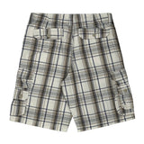 Lee Checked Cargo Shorts - 33W 10L Blue Cotton