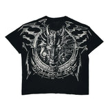 Liquid Blue Graphic T-Shirt - 4XL Black Cotton