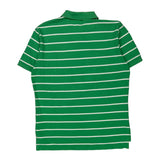 Polo By Ralph Lauren Striped Polo Shirt - Large Green Cotton