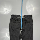 Laguna Beach Contrast Stitch Jeans - 38W 25L Gray Cotton
