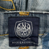 Hip Hop Rock & Republic Jeans - 37W 34L Blue Denim