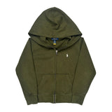 Age 8 Polo By Ralph Lauren Hoodie - Small Green Cotton