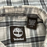 Timberland Checked Shirt - Large Gray Cotton