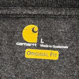 Carhartt Long Sleeve T-Shirt - Large Grey Cotton