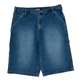 Carpenter Style B.U.M. Equipment Denim Shorts - 34W 13L Blue Cotton