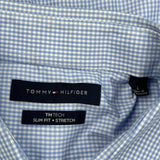 Tommy Hilfiger Slim Fit Shirt - Large Blue Cotton