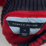 Age 3 Tommy Hilfiger 1/4 Zip - 2XS Red Cotton