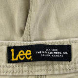 Lee Cargo Shorts - 36W 11L Beige Cotton