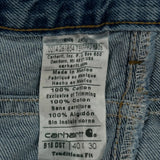 Carhartt Jeans - 40W 30L Blue Cotton