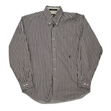 Tommy Hilfiger Striped Shirt - Large Multicoloured Cotton