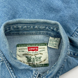 Levis Denim Shirt - Small Blue Cotton