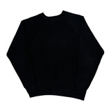90S Blank Ultra Fleece Sweatshirt - Small Black Cotton Blend