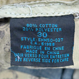Aeropostale Cargo Shorts - 33W 11L Blue Cotton Blend