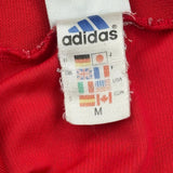 Number 6 Adidas Football Shirt - Medium Red Polyester