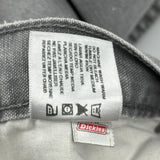 Dickies Double Knee Carpenter Trousers - 38W 30L Grey Cotton