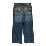 Ecko Unltd Hip Hop Jeans - 34W 31L Blue Cotton