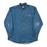 Lee Denim Shirt - Large Blue Cotton