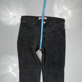 Levis Slim Fit Jeans - 36W 29L Gray Cotton