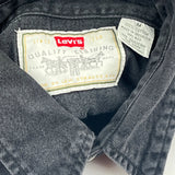 Levis Denim Shirt - Medium Black Cotton