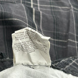 Wrangler Checked Cargo Shorts - 32W 11L Grey Cotton