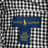 Age 8 Ralph Lauren Checked Shirt - Small Black & White Cotton