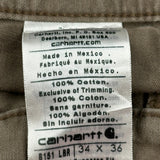Carhartt Carpenter Pants - 33W 36L Brown Cotton