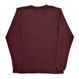 Carhartt Long Sleeve T-Shirt - Medium Burgundy Cotton
