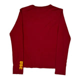 Age 11-12 Trojans Nike College Long Sleeve T-Shirt - Medium Red Cotton