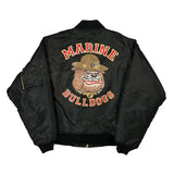 Ma-1 Flight Rothco Graphic Bomber Jacket - Large Black Nylon