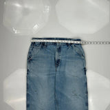 Dungaree Fit Carhartt Double Knee Carpenter Jeans - 32W 32L Blue Cotton