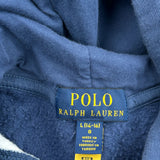 Age 14-16 Skiing Polo Bear Polo By Ralph Lauren Graphic Hoodie - Large Blue Cotton