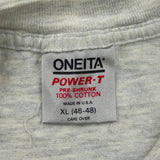 Denver Broncos Oneita Single Stitch T-Shirt - XL Grey Cotton
