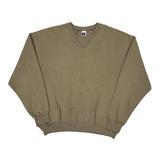 Russell Athletic Sweatshirt - 2XL Beige Cotton