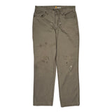 Carhartt Carpenter Trousers - 34W 34L Khaki Cotton