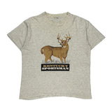 Single Stitch Unbranded Graphic T-Shirt - Large Beige Cotton