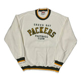 Green Bay Packers Nutmeg Football Sweatshirt - XL Cream Cotton