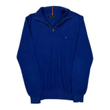 Tommy Hilfiger 1/4 Zip - Small Blue Cotton