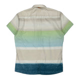 Boss Striped Short Sleeve Shirt - Large Multicoloured Cotton