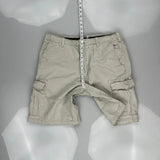 Timberland Cargo Shorts - 36W 11L White Cotton