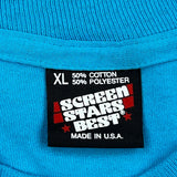 Single Stitch Summer Music Games 1993 Buffalo Screen Stars Graphic T-Shirt - XL Blue Cotton Blend