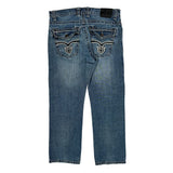 Hip Hop Twoce Jeans - 36W 29L Blue Cotton