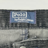 Polo By Ralph Lauren Cord Trousers - 35W 26L Grey Corduroy