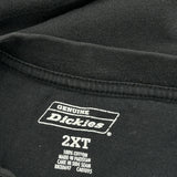Dickies Tall T-Shirt - 2XL Black Cotton